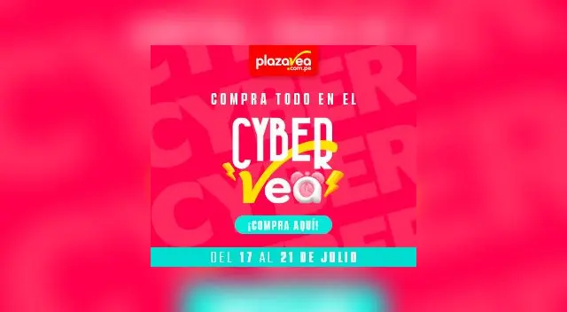 CyberVea es un evento de compras online de plazaVea que se celebra durante la semana del Cyber Days.