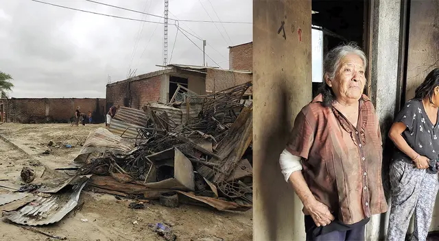La anciana se mostró muy afectada por el siniestro.