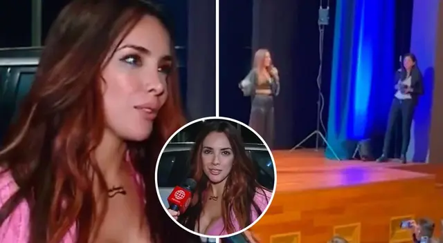 Rosángela Espinoza dictó conferencia y presumió logro.