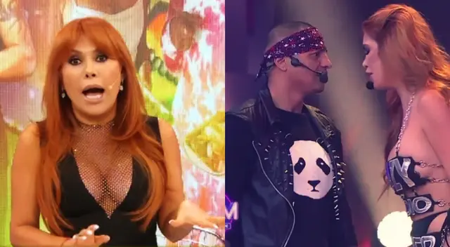 Magaly Medina molesta con Jonathan Maicelo y Samantha Batallanos por su actuación en "Mande quien mande". Magaly Medina molesta con Jonathan Maicelo y Samantha Batallanos por su actuación en "Mande quien mande".
