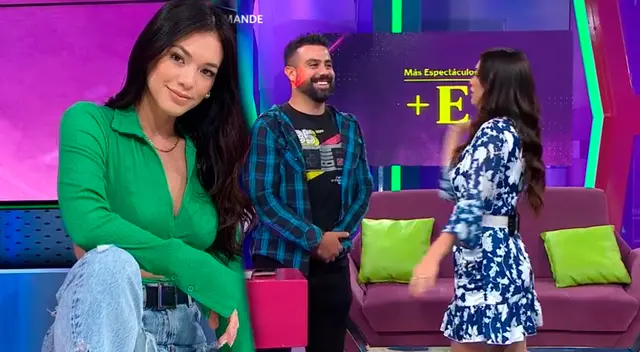 Jazmín Pinedo practica cachetada EN VIVO.