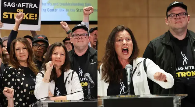 Actores realizan plantón en Los Ángeles, California. Actores realizan plantón en Los Ángeles, California.