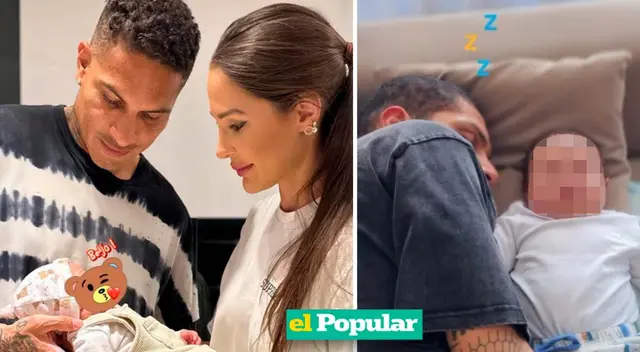 Ana Paula Consorte comparte tierno momento de Paolo Guerrero con su bebé.