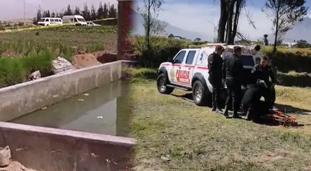 Hombre fue hallado sin vida dentro de un estanque en Arequipa.