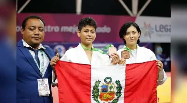 Los medallistas peruanos.
