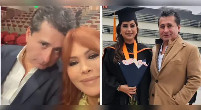 Magaly Medina asiste a graduación de su hijastra.