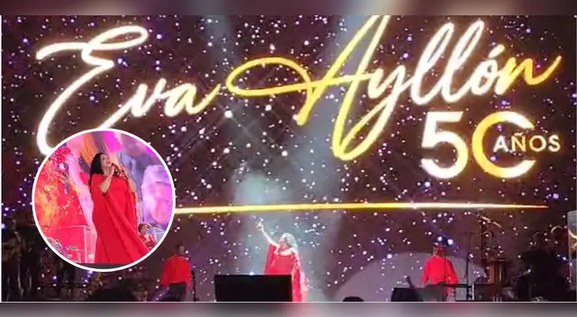 Eva Ayllón da su concierto por sus 50 años de carrera artística. Eva Ayllón da su concierto por sus 50 años de carrera artística.