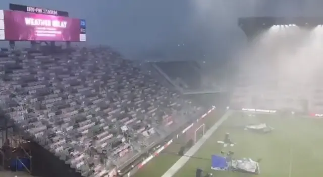 Messi en Inter Miami: presentación de la estrella argentina se retrasó por fuerte lluvia y tormenta.