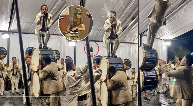 Músico peruano hace la ‘garrotera’, se lanza sobre colega y pasa lo impensado.