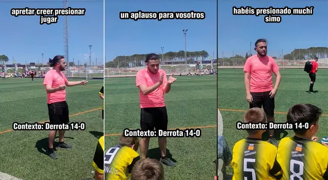 Un profesor de fútbol se llevó los aplausos de los usuarios al tener una forma curiosa de motivar a sus alumnos