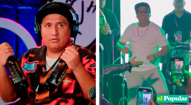 Jorge Luna sacó los pasos prohibidos en cumpleaños de su esposa.