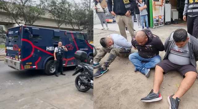 PNP frusta robo a camión de caudales de Hermes. PNP frusta robo a camión de caudales de Hermes.