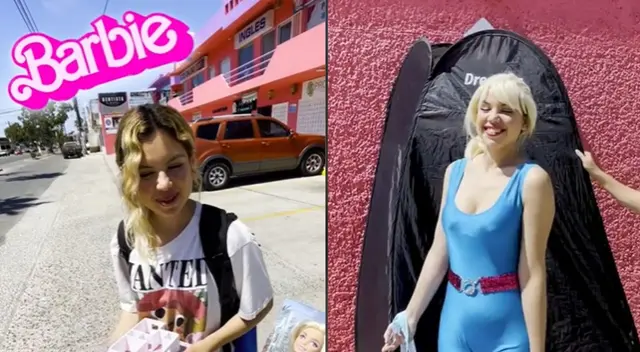 La joven no estaba muy convencida de pasar el reto viral pero luego aceptó.