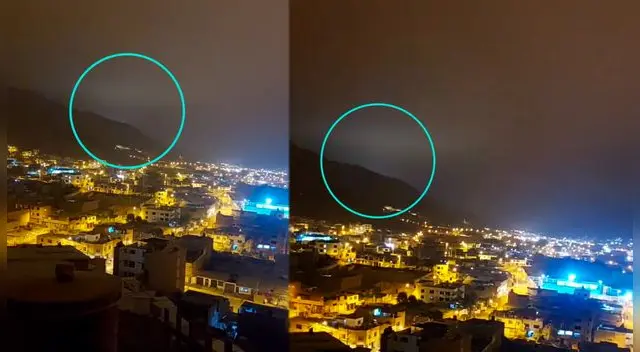Captan luces extraños en el cielo y vecinos de varios distritos se quedan asombrados.
