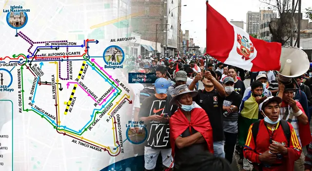 ¿Cómo moverte en Lima durante la Toma? Encuentra aquí las rutas alternas ante el cierre del Centro Histórico.