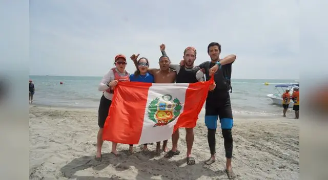 Los medallistas peruanos.