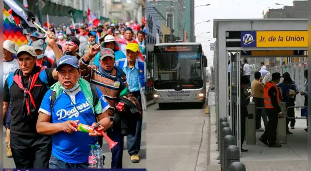 Toma de Lima podría ocasionar el cierre de algunas estaciones del Metropolitano.