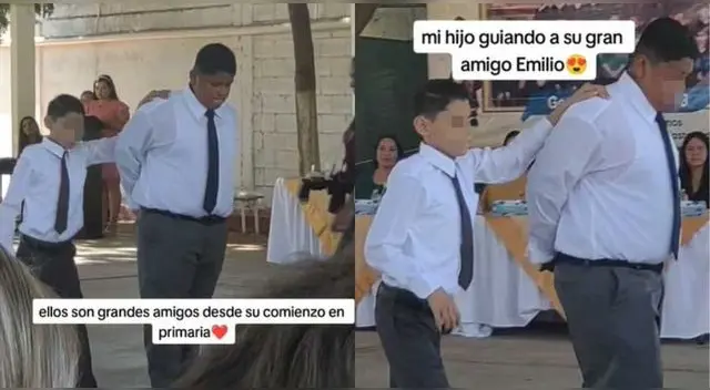 El niño conmovió a miles de usuarios en Twitter con su noble acto solidario en el colegio.