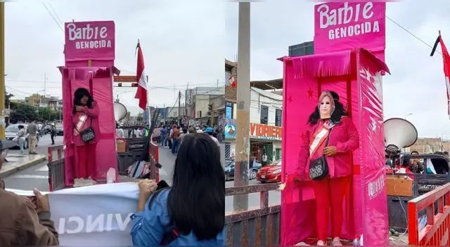 Manifestante se disfraza de "Barbie Genocida" en medio de las protestas en Áncash y es viral. Manifestante se disfraza de "Barbie Genocida" en medio de las protestas en Áncash y es viral.