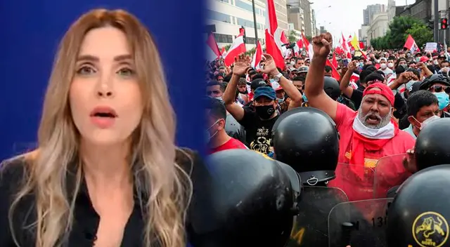 Juliana Oxenford se manifestó a favor de las marchas.