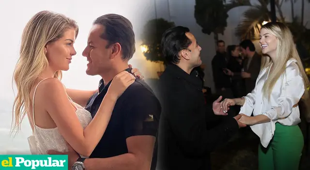 Richard Acuña y Brunella Horna son captados en Barcelona.