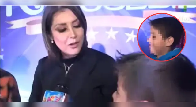 Karla Tarazona se sorprende con reacción de su hijo.