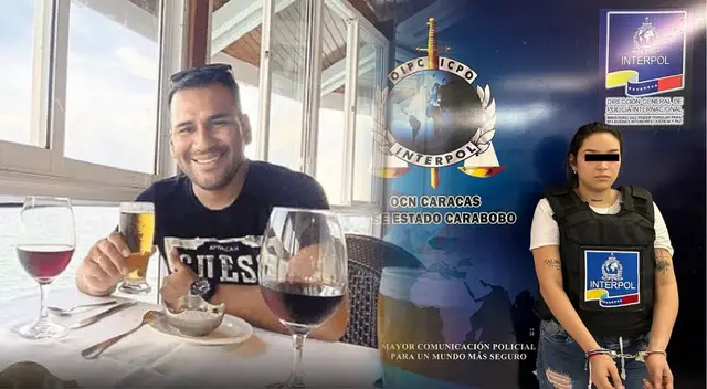 Mujer capturada por la Interpol en Venezuela.
