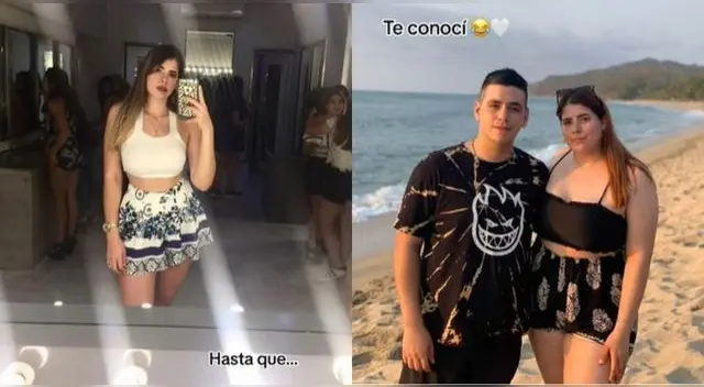 La joven mostró cómo se veía antes de estar con su pareja y en TikTok quedan sorprendidos.