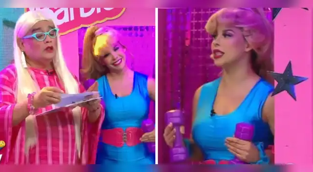Gabriela Serpa se viste como barbie pero es troleada.
