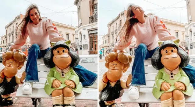 Ethel Pozo pasa las vacaciones en Argentina.