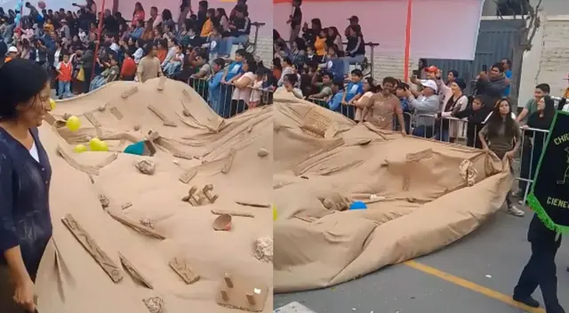 El desfile escolar que dejó sorprendido a miles de usuarios con una recreación.