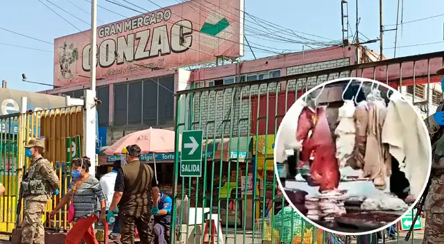 Mercado Conzac. Los fiscalizadores también encontraron gran cantidad de productos derivados de la leche que no tenían registro sanitario.