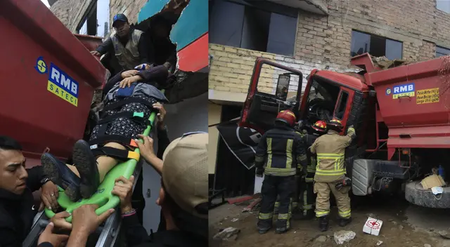 Una anciana se encontraba en su sala cuando ocurrió el accidente. Una anciana se encontraba en su sala cuando ocurrió el accidente.