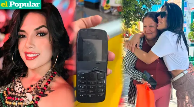 La Milechi sorprendió a su mamá.