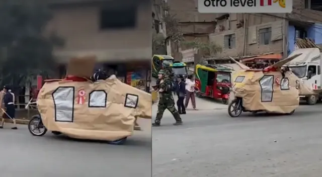 Los niños para que funcione su recreación fue necesario la ayuda de una mototaxi. Los niños para que funcione su recreación fue necesario la ayuda de una mototaxi.