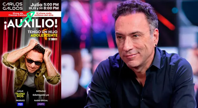 Carlos Galdós realizará un show llamado “¡Auxilio! Tengo un hijo adolescente”. Carlos Galdós realizará un show llamado “¡Auxilio! Tengo un hijo adolescente”.