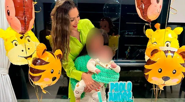  Ana Paula Consorte realizó una pequeña ceremonia por los 3 meses de su hijo. Foto: Instagram  