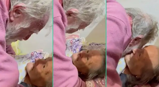Adulto mayor enternece a usuarios al cantarle a su esposa con amnesia y ...