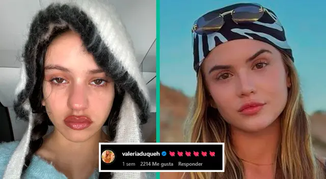 Valeria Duque comentó la foto de Rosalía de hace una semana. Valeria Duque comentó la foto de Rosalía de hace una semana.