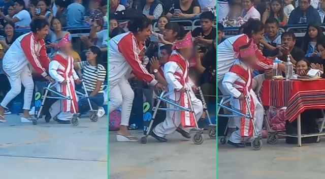 La conmovedora escena fue viral en TikTok. La conmovedora escena fue viral en TikTok.