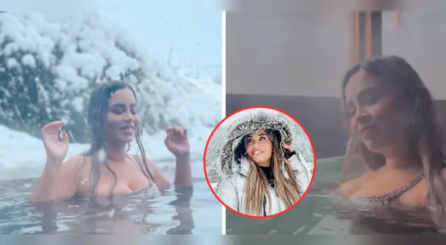 Ethel Pozo presume su viaje a Bariloche nadando en piscina mientras nieva: "Amé la sensación"
