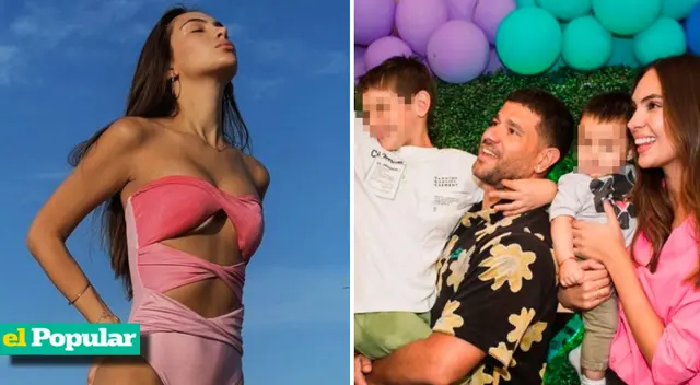 Natalie Vértiz y Yaco Eskenazi celebran 28 de julio con sus pequeños Liam y Leo.