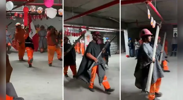 Sus compañeros aplaudían el desfile militar que tenía su propio estilo.