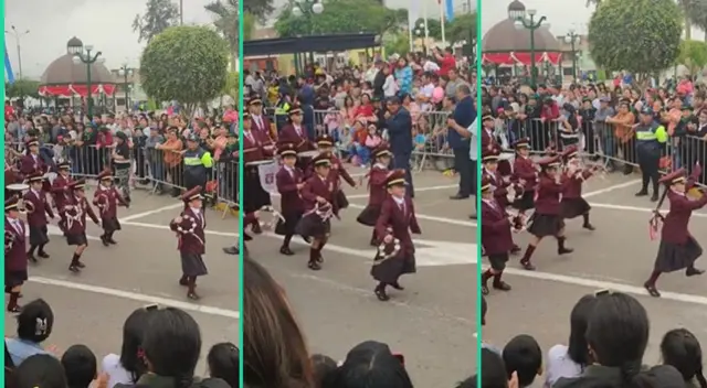 Las estudiantes causaron sensación en desfile y TikTok. Las estudiantes causaron sensación en desfile y TikTok.