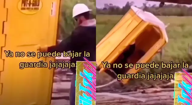 Joven no se percató del detalle y quedó atrapado. Joven no se percató del detalle y quedó atrapado.