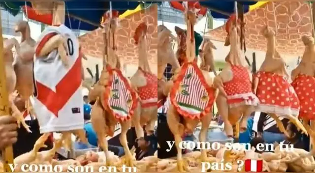 La joven captó una singular escena por Fiestas Patrias en el mercado y es viral en TikTok.