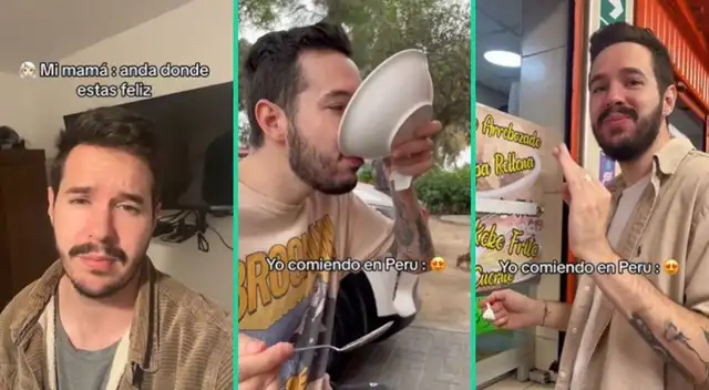 El canadiense elogió la comida peruana y es viral en TikTok.