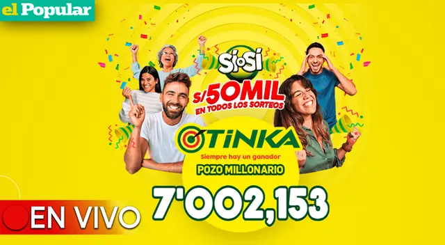 Conoce el nuevo monto del pozo millonario de la Tinka.