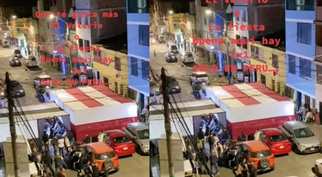 El video ha cuasado diversos comentarios por organizarse una fiesta sin compeltar que el vecino estaba de luto.