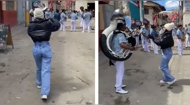 La escena no tardó en volverse viral en las redes.